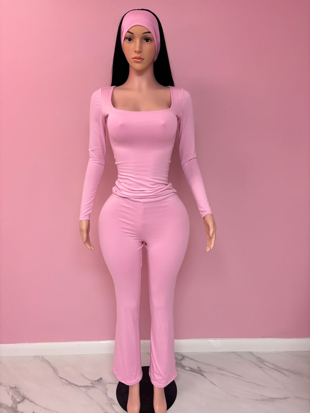 Harlie 3-Piece Yoga Set - Pink