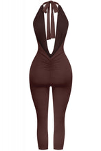 Load image into Gallery viewer, Jasmine Capri  Jumpsuit -Brown
