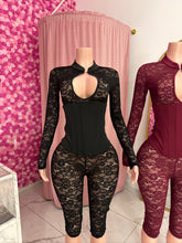 Load image into Gallery viewer, Amour Lace Jumpsuit - Black
