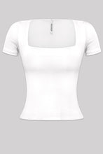 Load image into Gallery viewer, Square neck top - White
