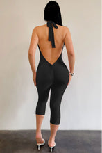Load image into Gallery viewer, Jasmine Capri  Jumpsuit - Black
