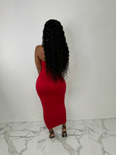 Load image into Gallery viewer, Riah Strapless Maxi Dress  - Red
