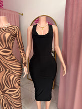 Load image into Gallery viewer, Gaia Midi Dress - Black

