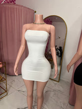 Load image into Gallery viewer, Strapless Mini Dress - White
