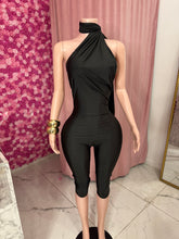 Load image into Gallery viewer, Pretty Capri Jumpsuit - Black
