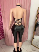 Load image into Gallery viewer, Leather Capri Jumpsuit
