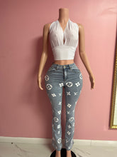 Load image into Gallery viewer, Louis Flare Blue Jeans
