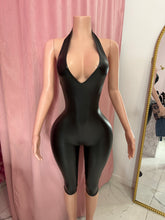 Load image into Gallery viewer, Leather Capri Jumpsuit
