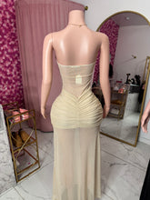 Load image into Gallery viewer, Cindy Strapless Dress - Beige
