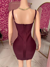 Load image into Gallery viewer, Bandage Dress - Burgundy
