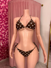 Load image into Gallery viewer, Polka Dot Bikini - Brown
