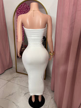 Load image into Gallery viewer, Tube Midi Dress - White
