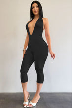 Load image into Gallery viewer, Jasmine Capri  Jumpsuit - Black
