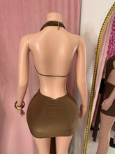 Load image into Gallery viewer, Athena mini dress - Brown
