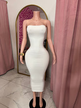 Load image into Gallery viewer, Tube Midi Dress - White
