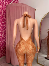 Load image into Gallery viewer, Ariel Lace Jumpsuit - Tan

