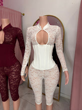 Load image into Gallery viewer, Amour Lace Jumpsuit - White
