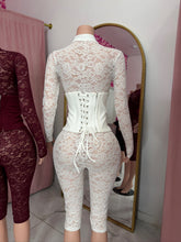 Load image into Gallery viewer, Amour Lace Jumpsuit - White
