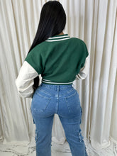 Load image into Gallery viewer, Clover Distress Cargo Jeans - Blue
