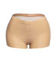 Load image into Gallery viewer, Nude Leather Shorts
