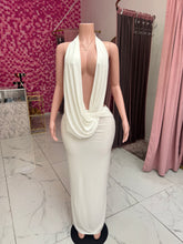 Load image into Gallery viewer, Bre Maxi Cowl Dress - White
