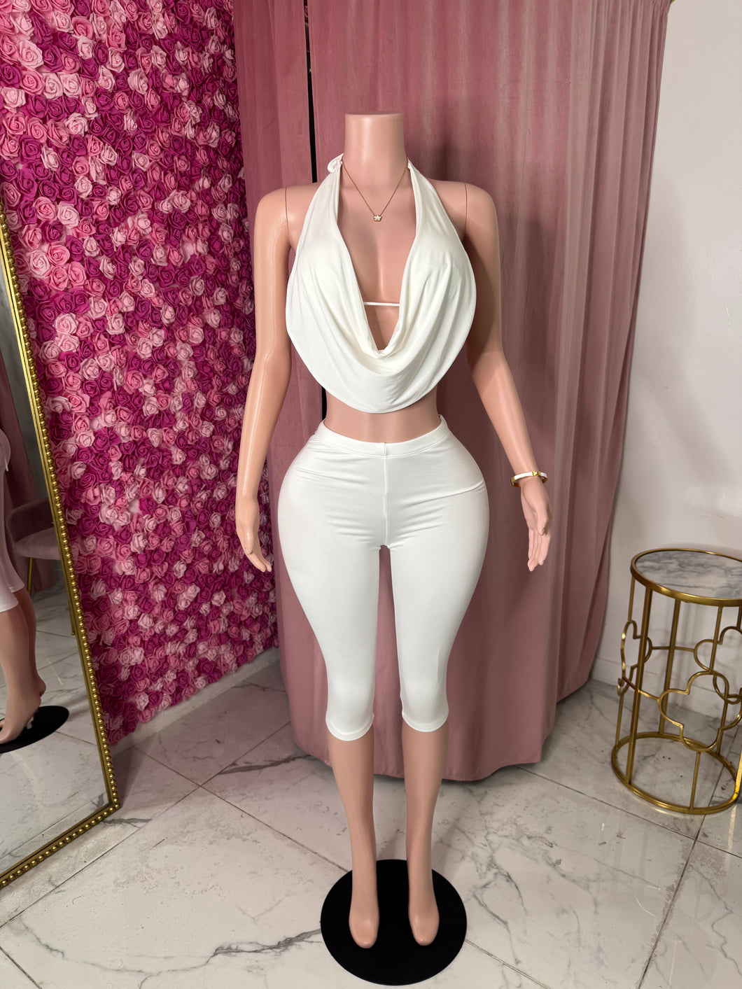 Katrina Capris - White