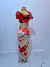 Load image into Gallery viewer, Serena Orange Skirt Set
