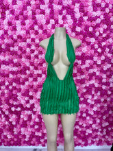 Load image into Gallery viewer, Desiree Mini Dress -  Kelly Green
