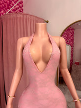 Load image into Gallery viewer, Lace Capri Jumpsuit - Pink
