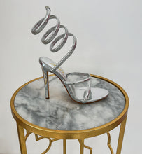 Load image into Gallery viewer, Naomi Metallic Silver Heels
