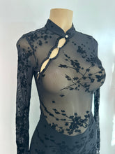 Load image into Gallery viewer, Hard to Forget Black Mesh Dress
