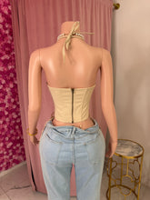 Load image into Gallery viewer, Araya Lace Up Corset - Beige
