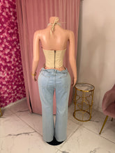 Load image into Gallery viewer, Araya Lace Up Corset - Beige

