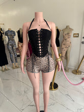 Load image into Gallery viewer, Araya Lace Up Corset - Black
