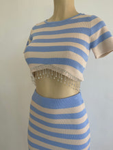 Load image into Gallery viewer, Diamonds Striped Skirt Set
