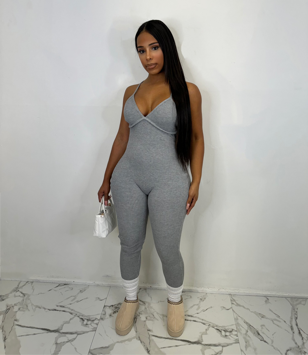 Janae Jumpsuit - Gray