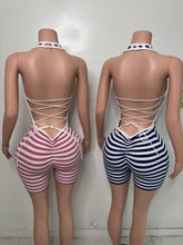 Load image into Gallery viewer, Areti Striped Romper - Pink
