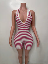 Load image into Gallery viewer, Areti Striped Romper - Pink
