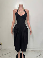 Load image into Gallery viewer, Despoina Poplin Summer Dress - Black
