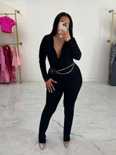 Load image into Gallery viewer, Taina Cowl Neck Jumpsuit - Black
