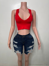 Load image into Gallery viewer, Nyla Denim Shorts - Dark wash
