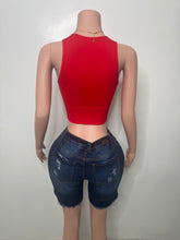 Load image into Gallery viewer, Nyla Denim Shorts - Dark wash

