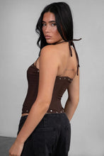Load image into Gallery viewer, Kristi Lace Up Corset - Black
