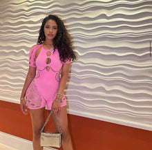 Load image into Gallery viewer, Baddie Pink Romper
