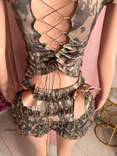 Load image into Gallery viewer, Camo Ruffled Short Set - Green
