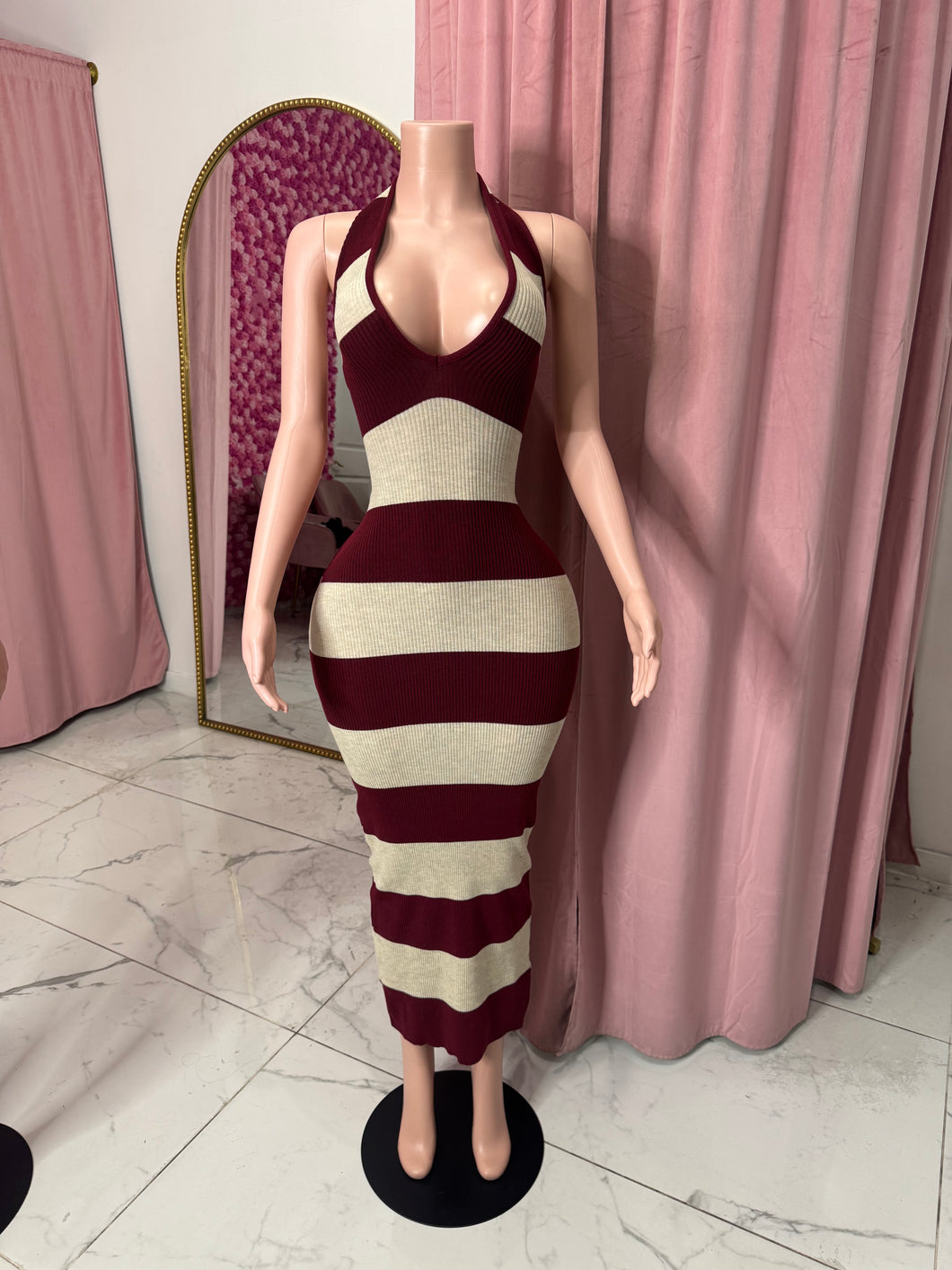 Kassandra Maxi Dress - Burgundy
