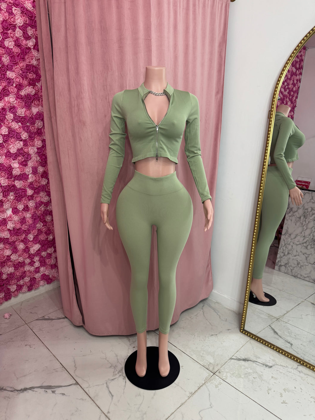Adore Leggings Set - Sage