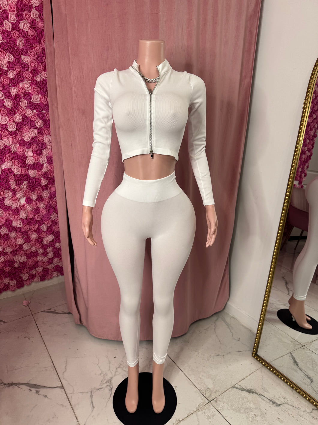 Adore Leggings Set - White