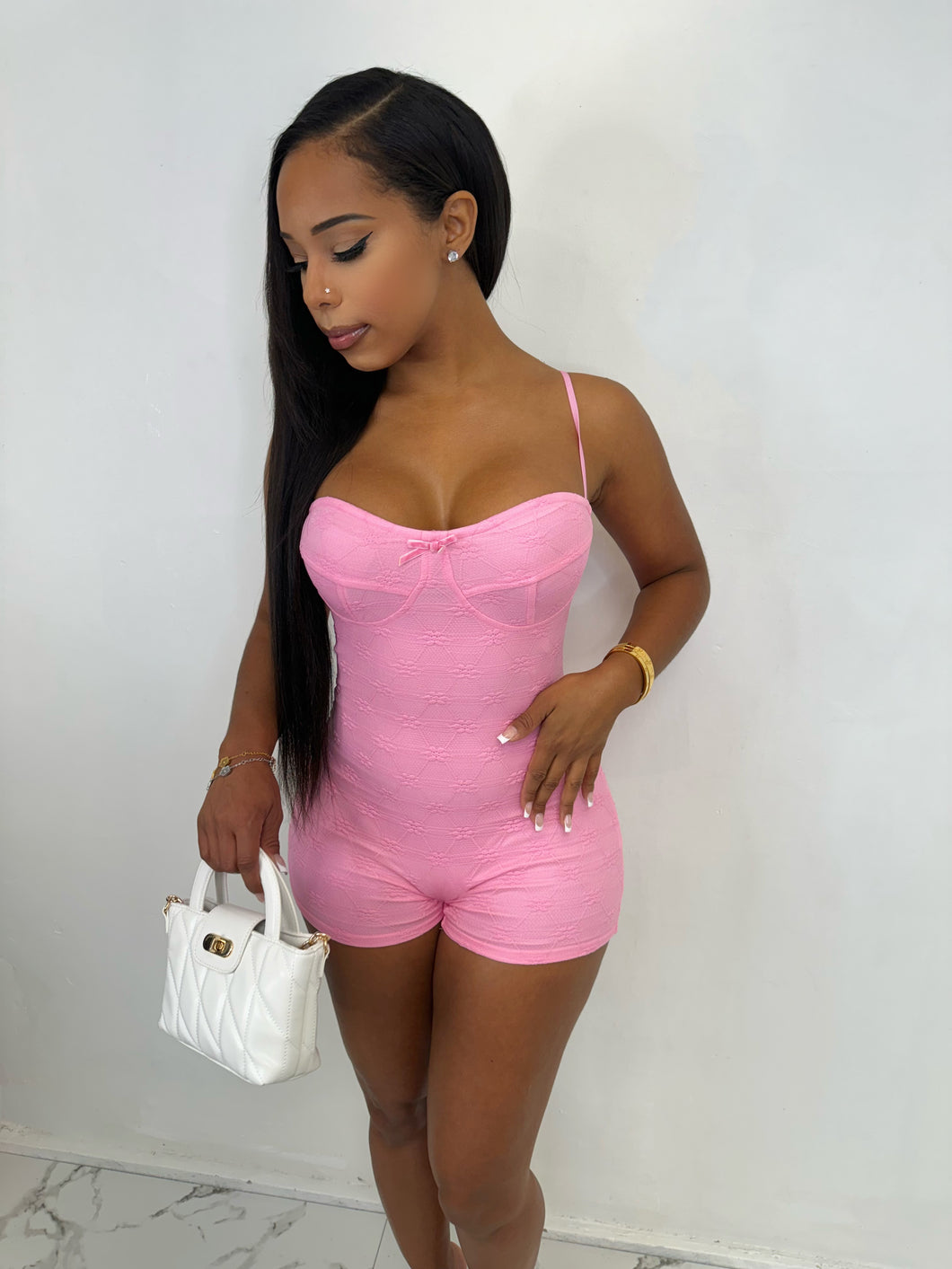 Zena Romper - Pink