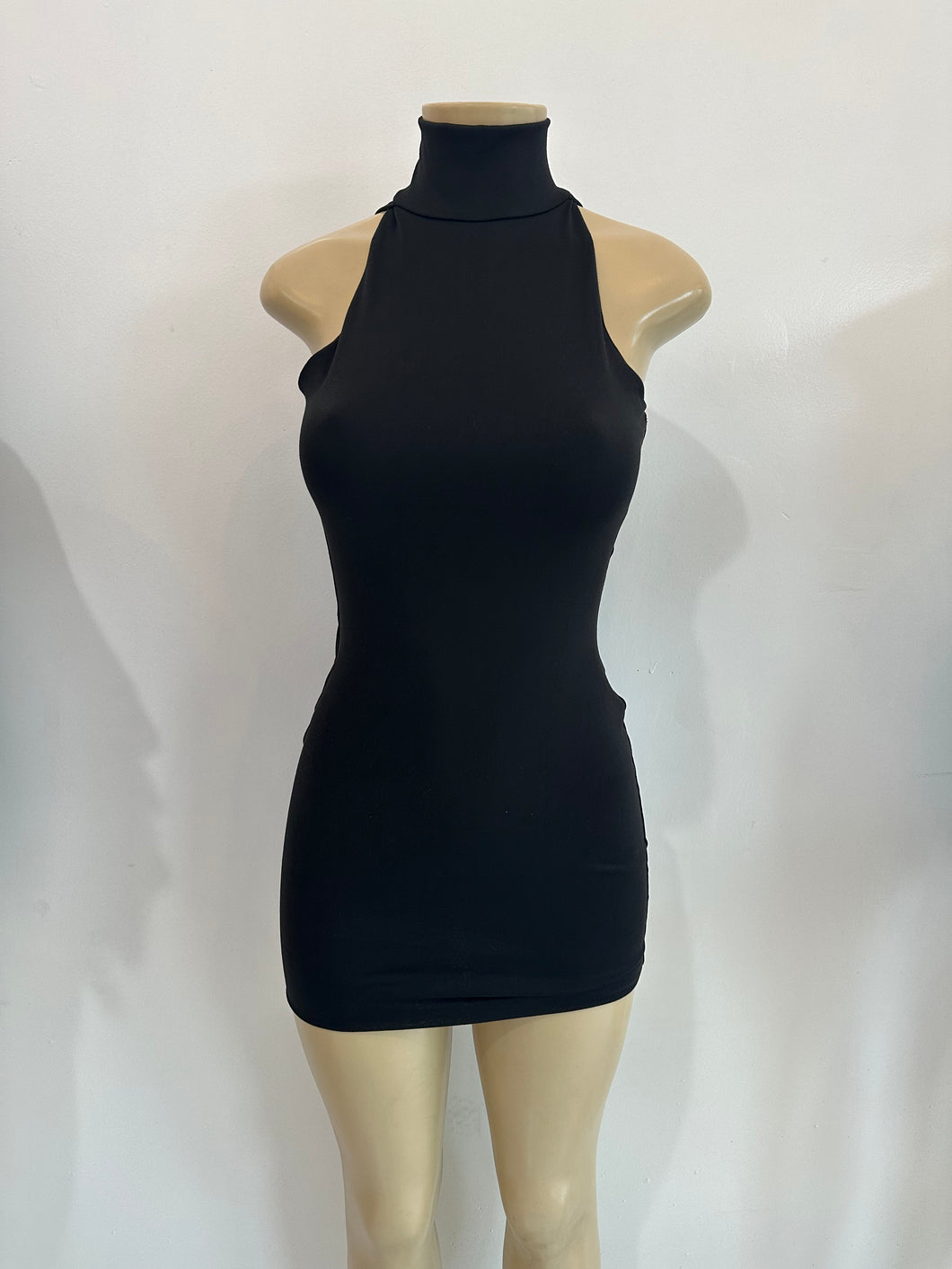 Turtleneck Dress - Black